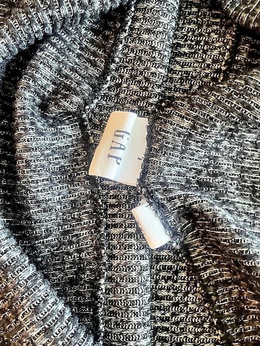 J.Jill Long Sleeve Top in Black & Gray XXL Like New - Picture 5 of 8